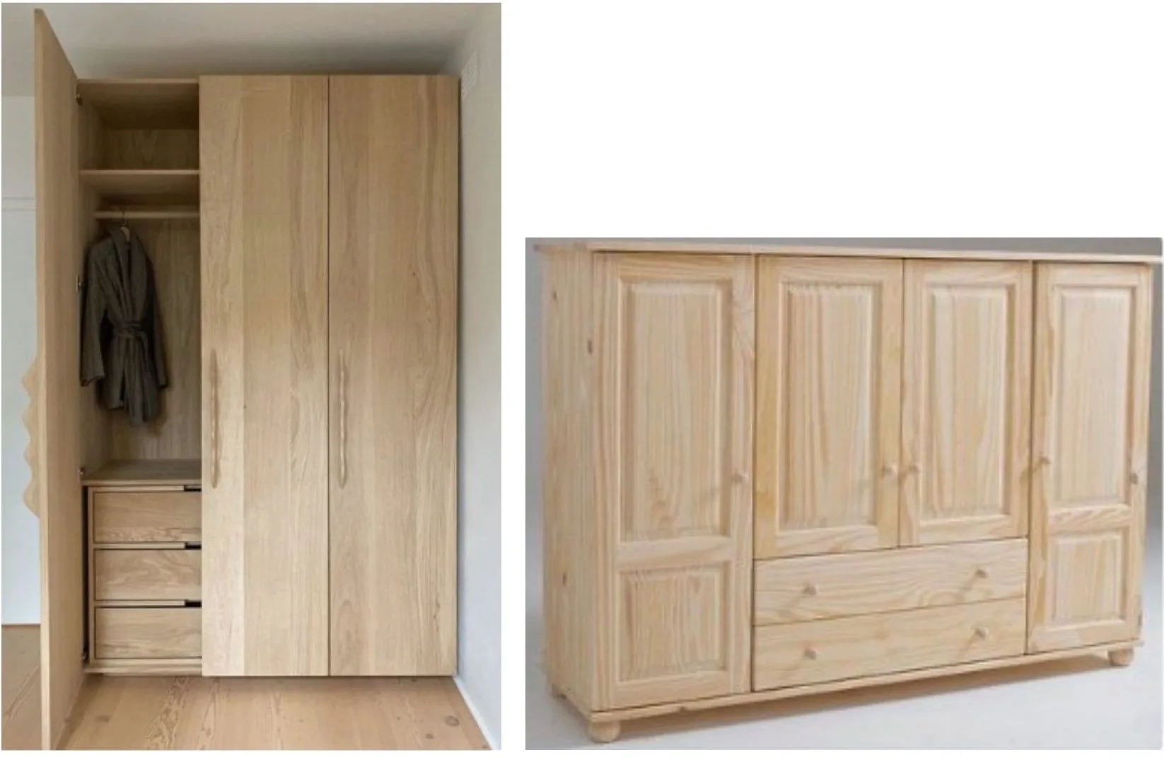 Masif Ahşap Dolap Projelerimiz